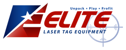 Elite laser tag transparent logo - laser tag equipment sales and training