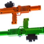 Orange and green Razorback laser tag gun rifle tagger by Elite Laser Tag Equipment