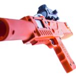 Razorback laser tag tagger gun rifle closeup - Elite Laser Tag equipment